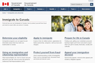 design dynamic immigration website