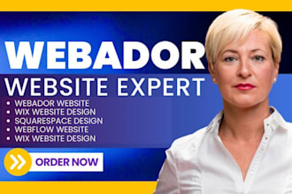 design clone edit webador wordpress wix webflow squarespace website