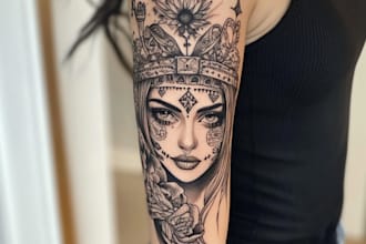 draw american traditional tattoo design