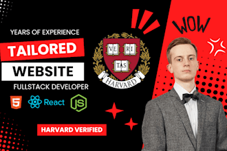 provide tailored website development harvard certified