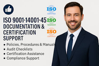 provide iso 9001, 27001 certification and documentation