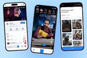develop a livestreaming app, video chat app realtime video app, vlogging app