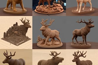 3d animal model 3d game environment 3d engraving 3d woodworking 3d depth map stl