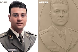 2d to 3d for 3d printing 3d sculpting 3d stl image to 3d step file