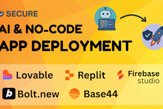 securely deploy apps built in lovable, base44, replit, etc