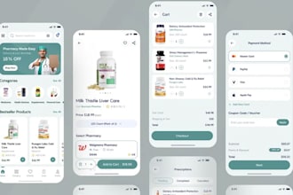 create ai medicine delivery app, pharmacy drug selling app, healthcare app