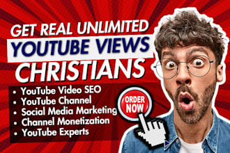 super fast christian youtube growth expert, video promotion for more subscriber