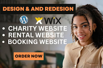 design charity website booking website rental website nonprofit donationwebsite