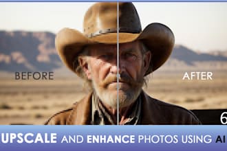 upscale, enhance, and restore your photos to ultra HD 2k or 4k quality