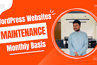 provide monthly wordpress maintenance, backups, and updates