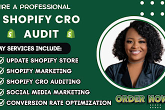 shopify cro audit improve conversion rate update shopify store redesign shopify