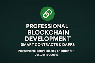 be your blockchain developer, web3 dapp presale ico staking blockchain developer