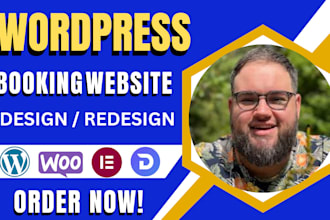 build wordpress website, set up acuity scheduling, square, booking appointments