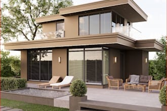 remodel modern villa, house elevation,roof deck,stunning interior, 3d floor plan