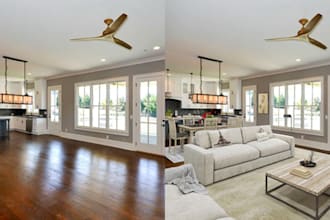 edit real estate photos and do virtual staging for renovation