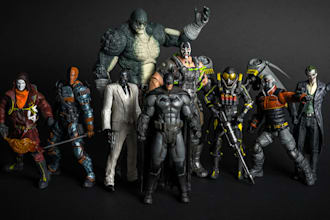 create custom 3d articulated action figure character model for any purpose