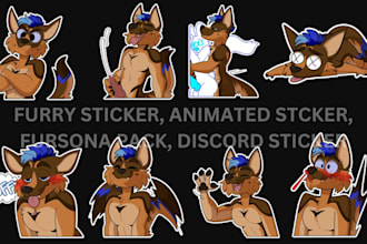 draw furry telegram sticker nsfw furry sticker fursona crypto animated sticker