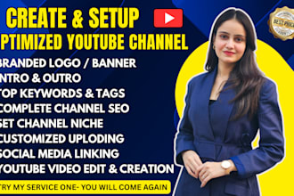 create and setup youtube channel