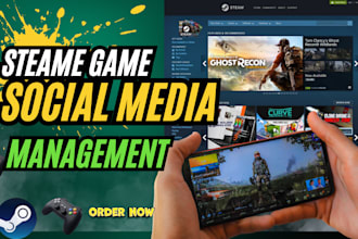 manage your steam game social media for growth and marketing to boost conversion
