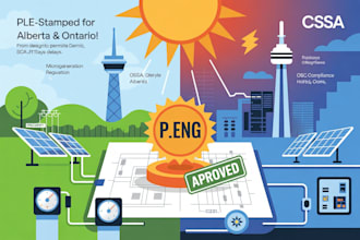 do alberta ontario solar pv design solar permit stamp
