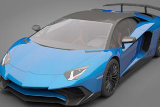 3d car modeling, sport car,generic sport car, rc car model, exterior car design