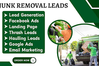 do junk removal leads hualing facebook ads junk dumpster trash removal campaign