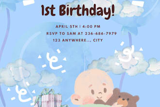 make beautiful digital invites based off of your preference