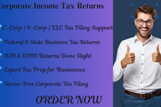 prepare and file your corporate income tax return form 1120 or 1120s