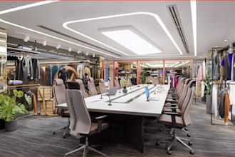 renew 3d retail store interior,boutique,3d layout,furniture set, showroom render