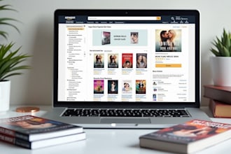 kdp set up amazon store design book promotion, a plus content romance book cover