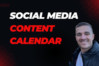 create a professional social media content calendar for you
