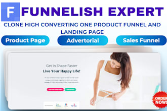 create funnelish expert shopify funnel sales funnel one product funnel design