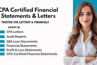 sign US audit CPA, review financial statement, audit financials, mortgage letter