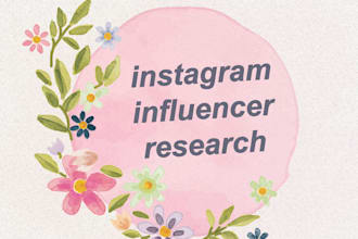 find best instagram influencer research list for your niche