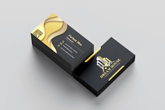 do clean visiting card design for your business identity