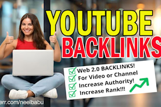 improve youtube video SEO ranking with authority backlinks