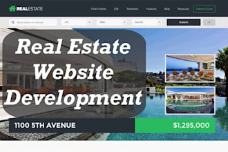 develop real estate website or property listing site for your agency