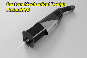 design a mechanical product in solidworks or fusion 360
