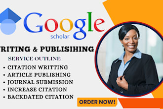 write and publish your research article in high index journals on google scholar