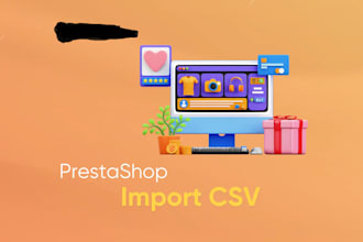 all your products in excel and import them to prestashop
