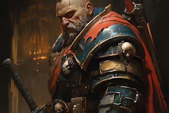 draw your warhammer 40k character illustration