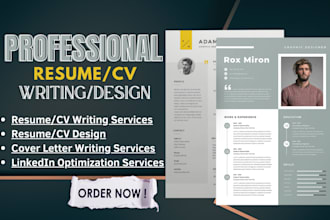 professional resume writing CV cover letter medical executive job resume design