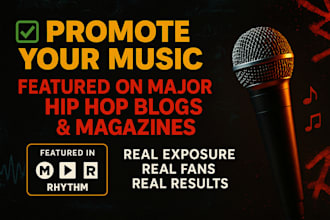 promote your music professionally on a major hip hop music blog or magazine