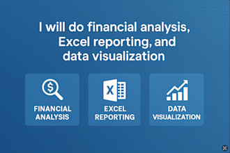 do financial analysis, excel reporting, and data visualization