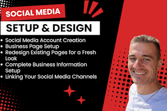 set up your facebook, instagram, youtube, and all social media accounts