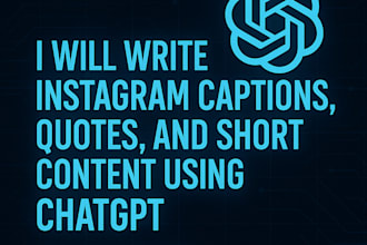 write instagram captions, quotes, and short content using chatgpt