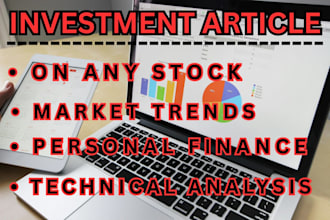 write a technical article on stocks, finance and investments