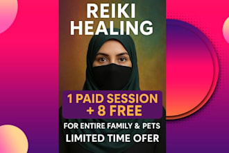 provide distant reiki healing for you,family,and pets