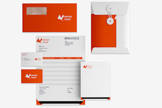 design business card, letterhead, invoice and stationery
