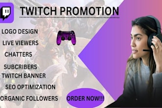 twitch channel promotion for twitch affiliate gain live viewers and chatters